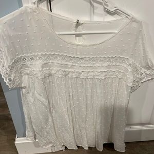 White Brand new lace shirt